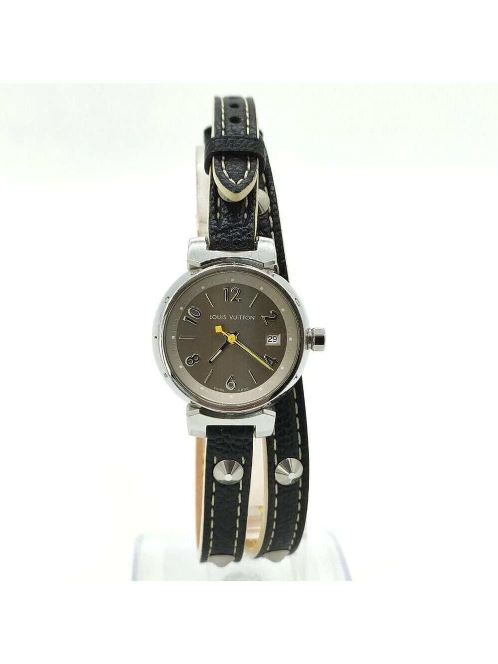 Louis Vuitton Watch 27mm Women's Beiges X Black 630-051925